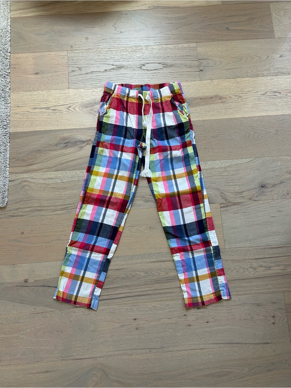 aerie Multicolor Plaid Drawstring Shorts